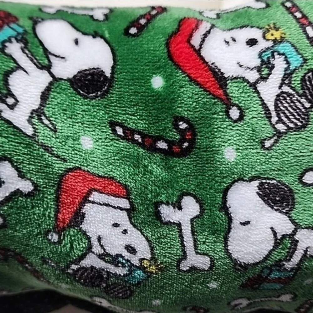 Charlie Brown Snoopy Christmas Pet Cat Dog Bed New With Tags 2025 Green Multi